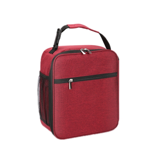 

Oxford Cloth Portable Lunch Insulation Bag(Wine Red)