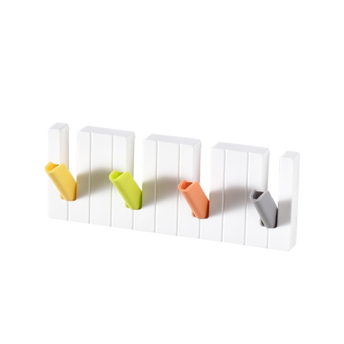 

3 PCS Household Adhesive Piano-Shaped Small Object Rack(Colorful)