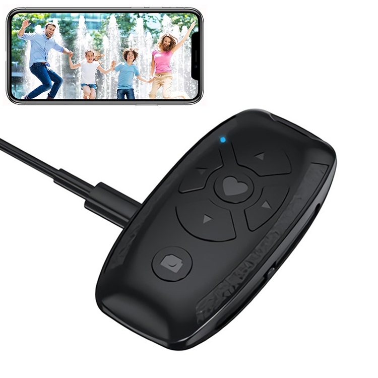 

S86 Car Key Shape Multifunctional Bluetooth Selfie Video Remote Control(Black)