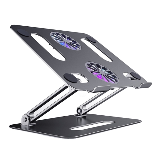 

BONERUY P43F Aluminum Alloy Folding Computer Stand Notebook Cooling Stand, Colour: Grey