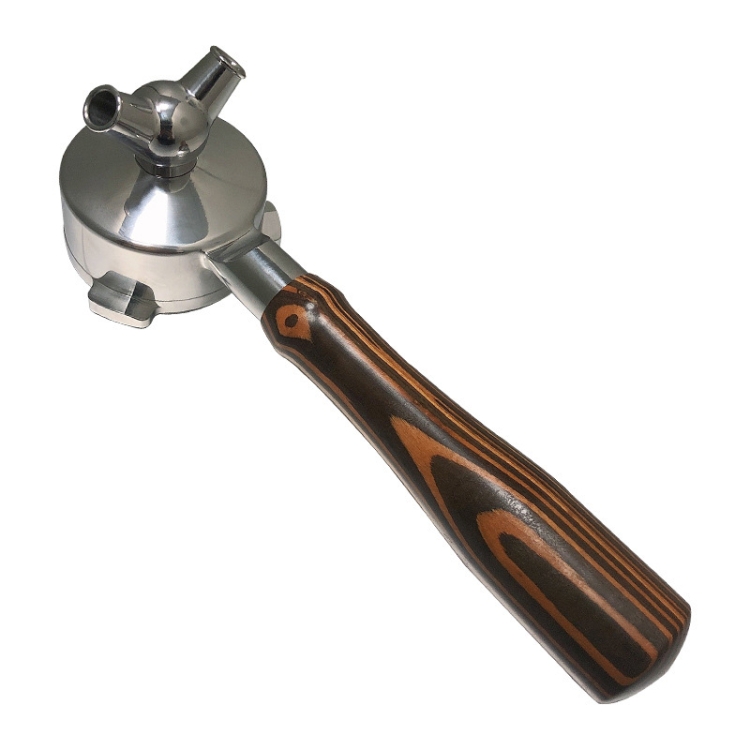 

DZ-1 Stainless Steel Coffee Machine With Bottom Handle For Bofu 8 Series, Style: Black Double Mouth