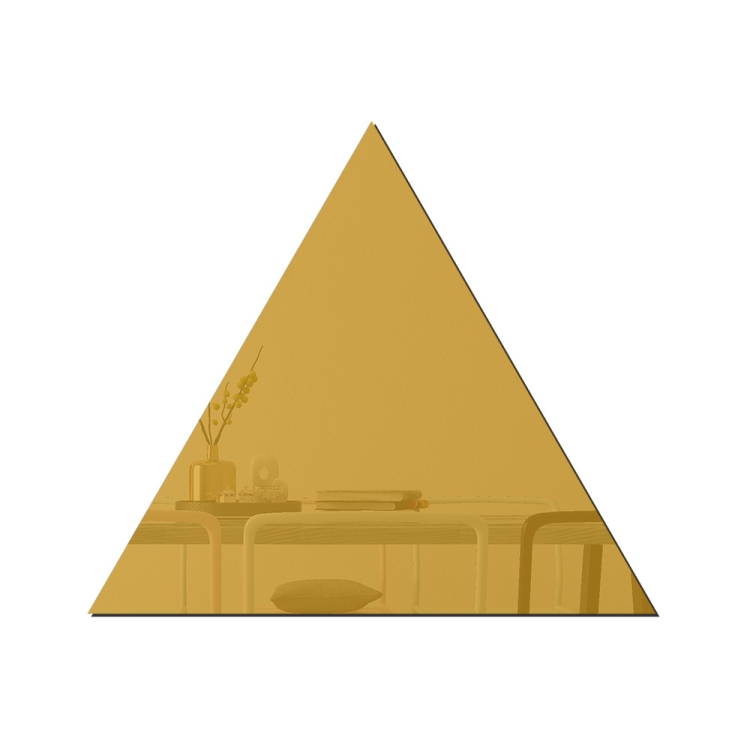 

Ym300 16 PCS / Set Home Personal Wall Stickers DIY Acrylic Wall Decorative Mirror(Triangle Gold )