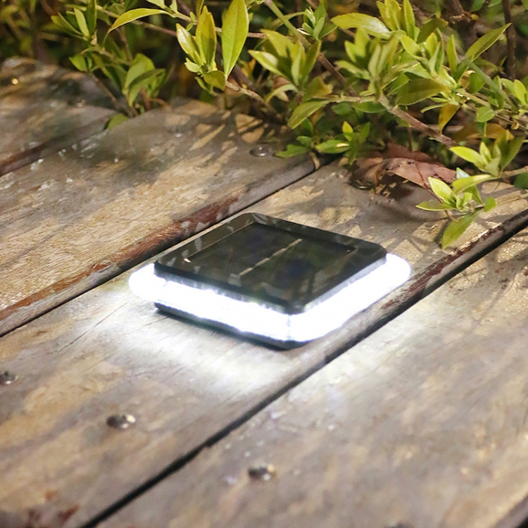 

8 LED Solar Outdoor Waterproof Transparent Buried Light(Square-White Light)