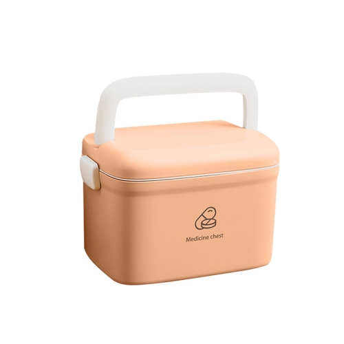 

LY099 Family Installed Drug Storage Box Small Medicine Box, Size: Large 33x23x22cm(Pink+White)