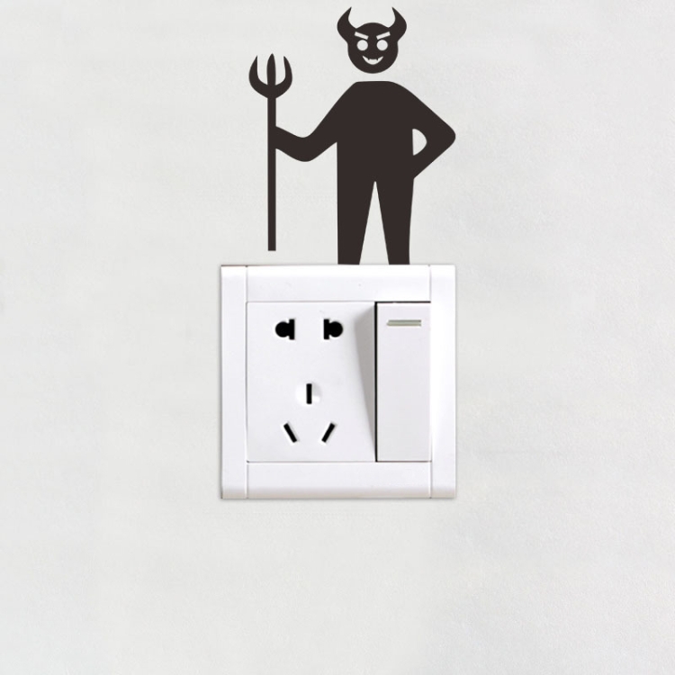 

30 PCS Living Room Decoration Cartoon Switch Wall Stickers(KG-1-029)