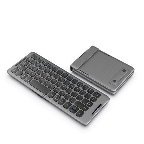 

B088 65 Keys Portable Folding Bluetooth Keyboard(Pearley Gray)