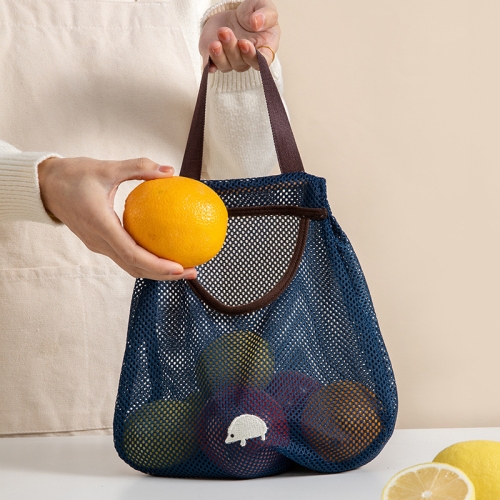 

3 PCS yq007 Kitchen Multi-Function Wall Hanging Fruits And Vegetables Storage Bags Portable Hollow Mesh Bag(Blue)