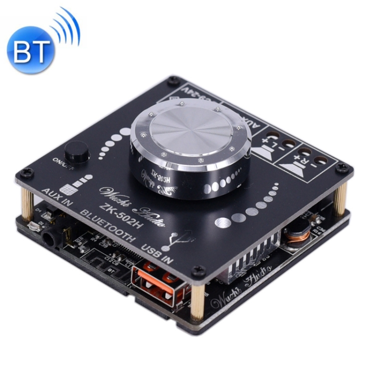 

Wuzhi 2.0 Stereo Bluetooth Speaker Power Plate Audio Receiver Module(ZK-502H)