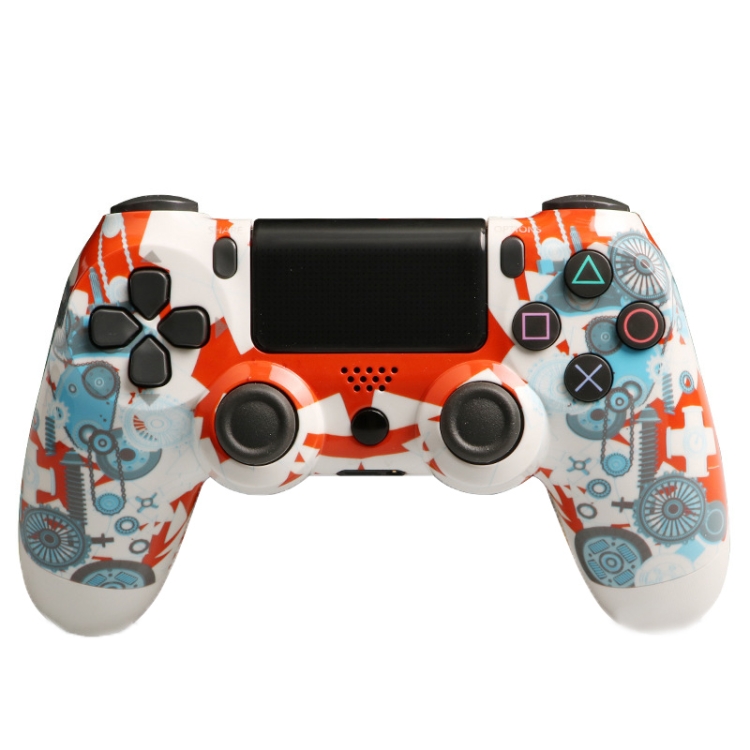 

Dual Vibration Wireless Bluetooth Controller With Light Bar For PS4, Style: Gear
