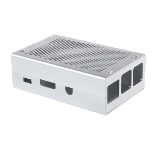 

Aluminum Alloy Shell Grid Cooling Box For Raspberry Pi 3 Model B Pi 2/B + Silver