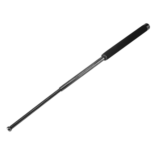 

Three-Section Telescopic Swing Stick With Sponge Handle Self-Defense Products(Black)
