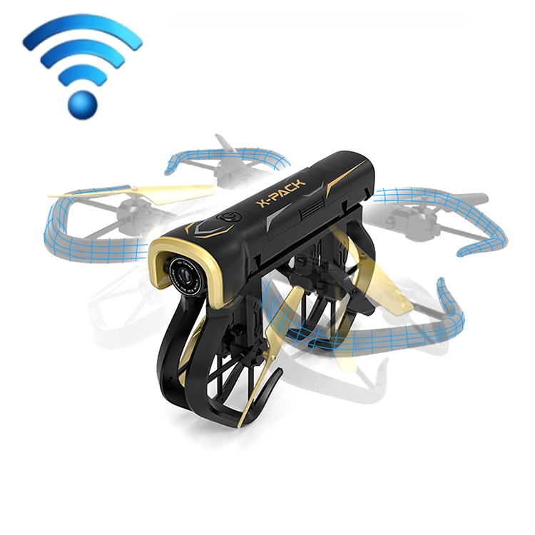 

XT-5 Folding Four-Axis Fixed-Height High-Definition Aerial Remote Control Drone, Style: WiFi 1080P
