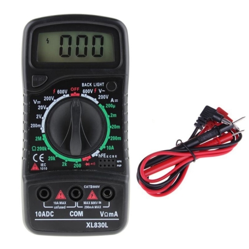 

ANENG XL830L Multi-Function Digital Display High-Precision Digital Multimeter, Specification: Bubble Bag Packing(Black)