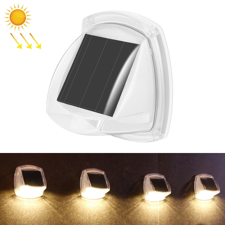 

8 LED Outdoor Solar Courtyard Waterproof Wall Light(Warm Light)