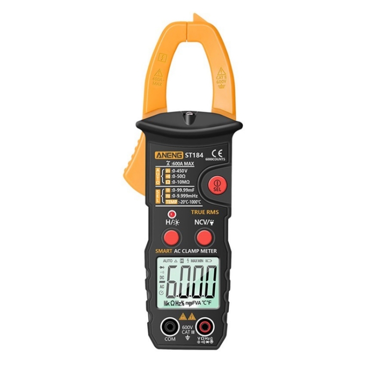 

ANENG ST184 Automatically Identify Clamp-On Smart Digital Multimeter(Yellow)