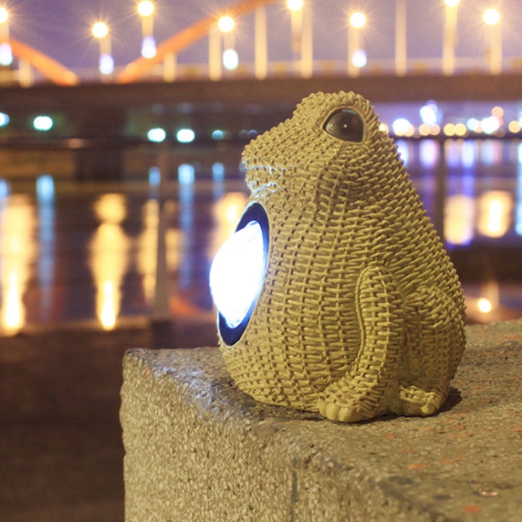 

Solar Outdoor Garden Waterproof Resin Flood Light(Frog)