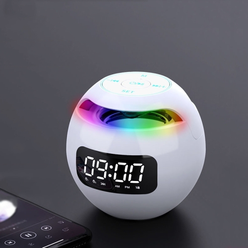 

ZXL-G90 Portable Colorful Ball Bluetooth Speaker, Style: Sensor Version (White)