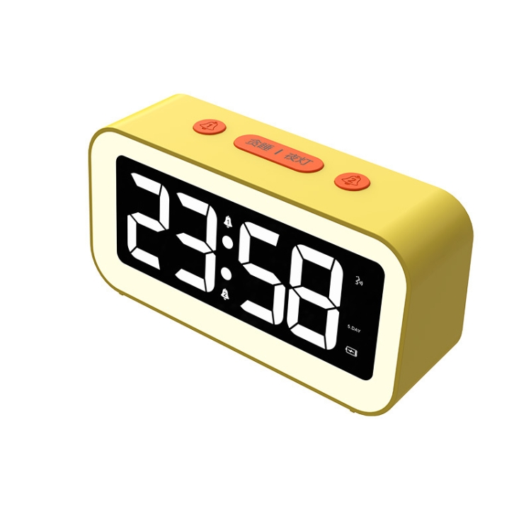 

LED Electronic Alarm Clock Night Light(Yellow)