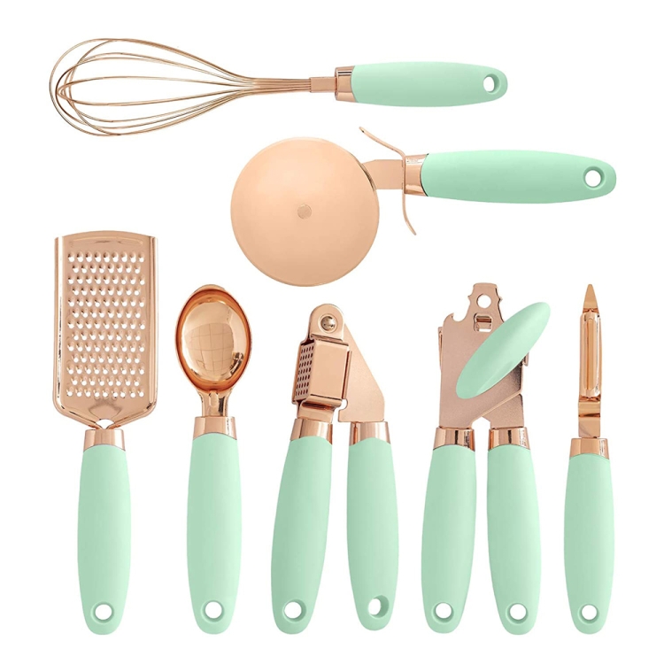 

BXGN7-01 7 in 1 Household Kitchen Gadgets Set, Style: Color Box(Green)