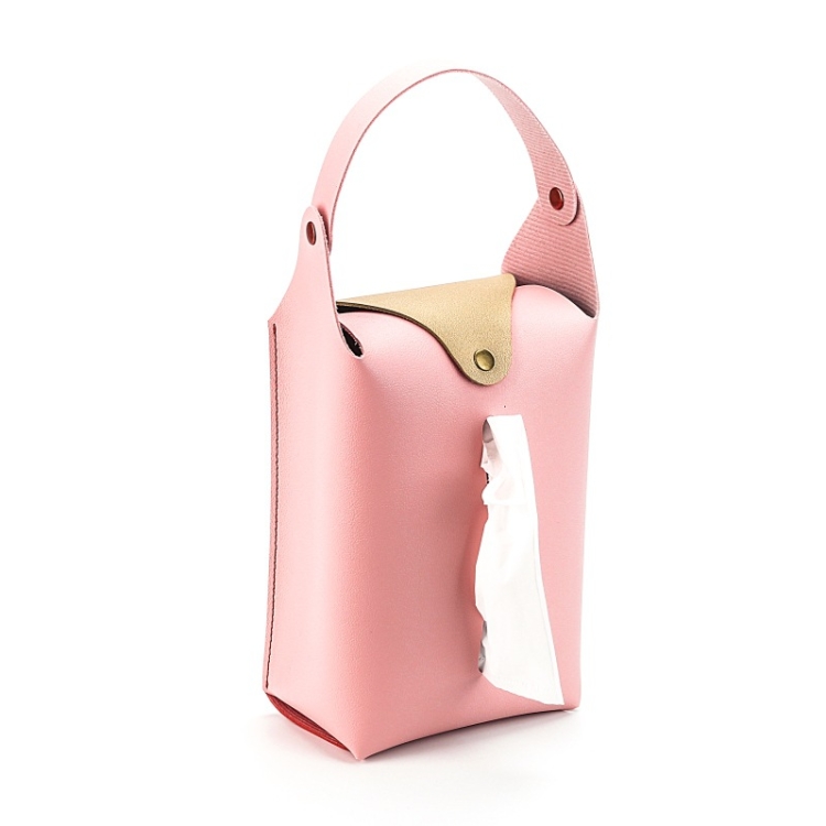 

004 Suspended Car Hand Paper Towel Bag(Pink)