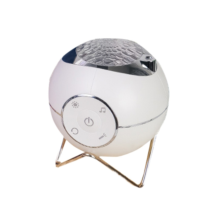 

K-1079 Planetary Projection Remote Control Music Night Light(Planet-White)