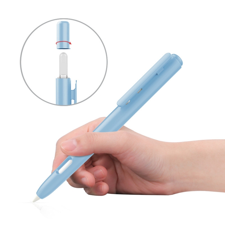 

Double-Click Automatic Retractable Stylus Pen Case For Apple Pencil 2(Blue)