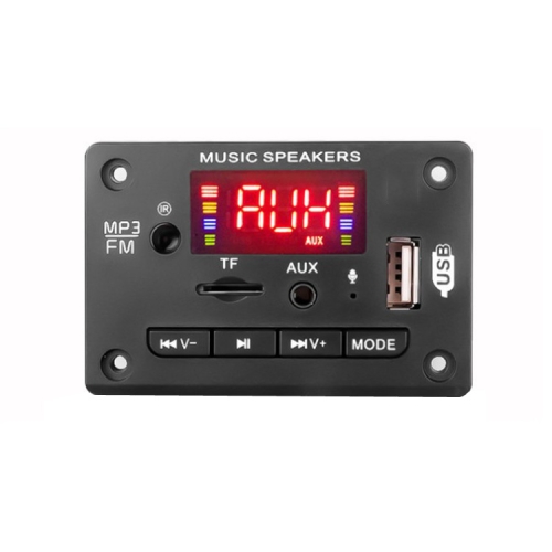

12V Car Color Display Audio Bluetooth MP3 Decoder Board(Black)