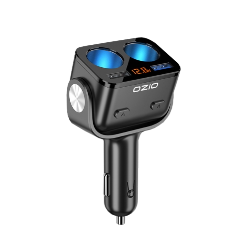 

Ozio Car Charger Cigarette Lighter With USB Plug Car Charger, Model: Y34Q 5.3A Black