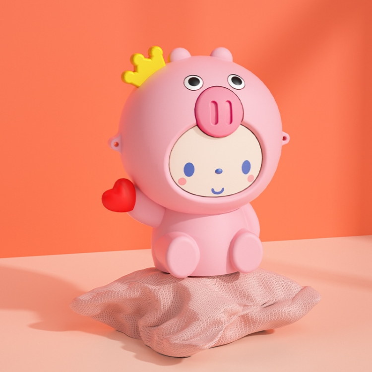 

YG0704 Cartoon Silicone Warm Water Bag With Water Injection(Pink Pig)