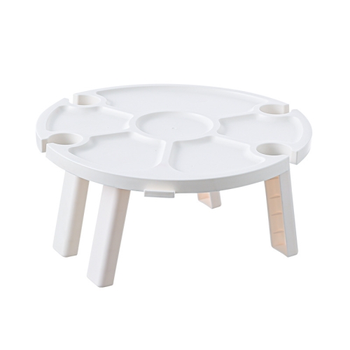 

Outdoor Picnic Portable Folding Wine Table(White)