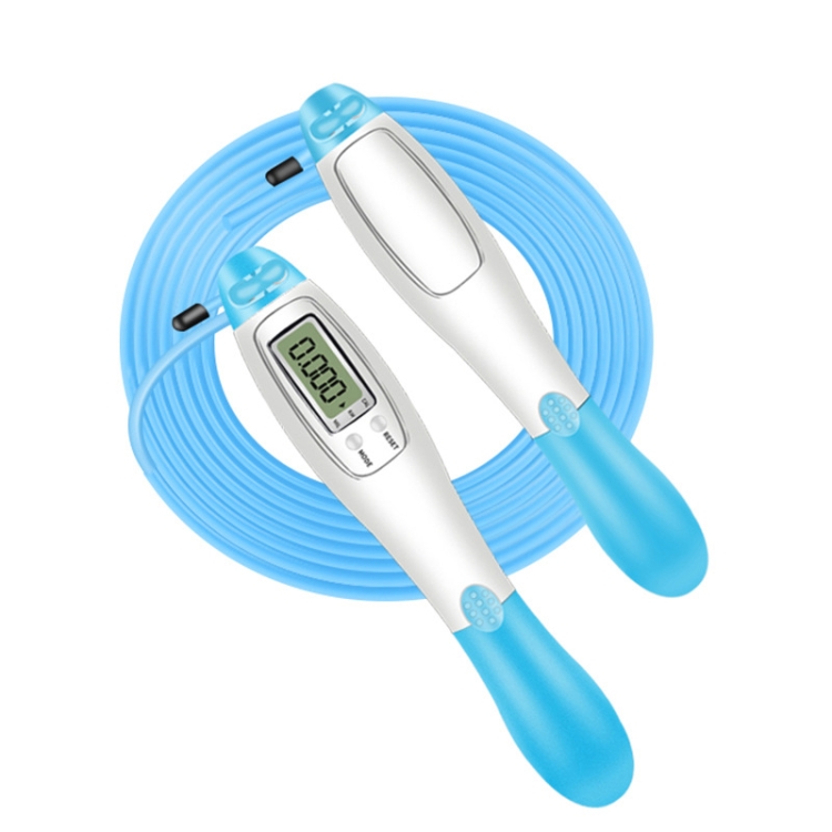

2 PCS Sport Electronic Counting Wire Skipping Rope, Style: Wired Wire Rope (Blue)