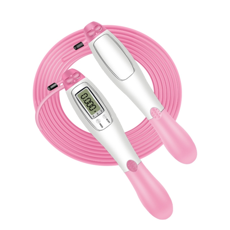 

2 PCS Sport Electronic Counting Wire Skipping Rope, Style: Wired Wire Rope Pink