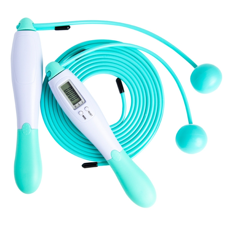 

2 PCS Sport Electronic Counting Wire Skipping Rope, Style: Cordless Ball+Wired Wire Rope (Green)