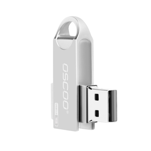 

OSCOO 002U-1 USB 2.0 Music Metal Rotating U Disk, Capacity: 16GB