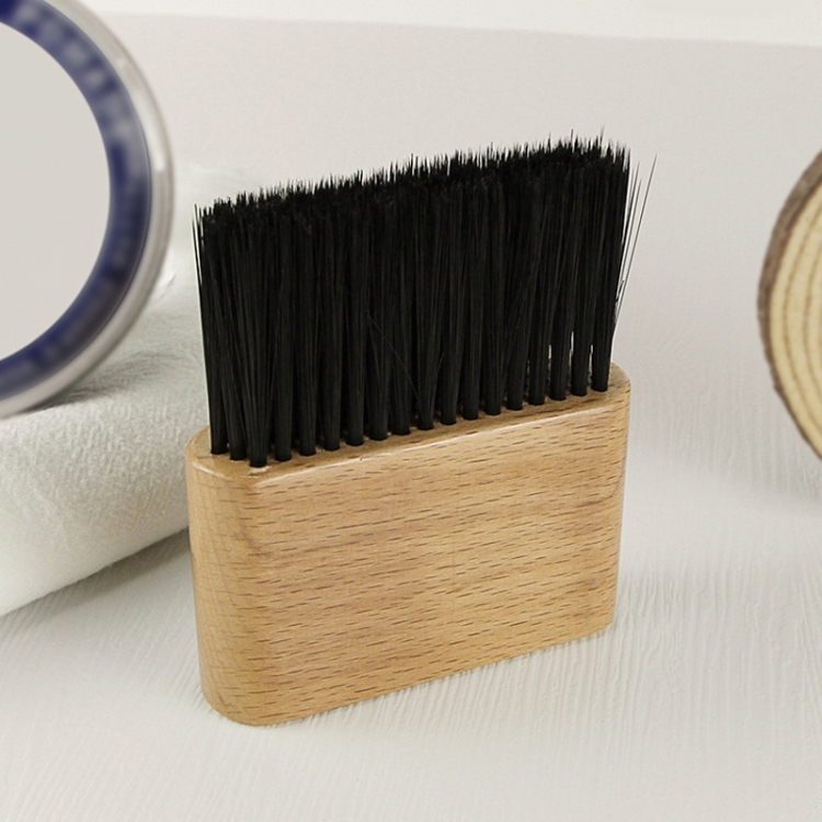 

2 PCS Flat Shredded Hair Brush Haircut And Neck Cleaning Brush(Wood Color )