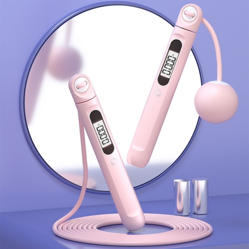 

Smart Corded / Cordless Dual-Use Bluetooth APP Counting Skipping Rope(Pink)