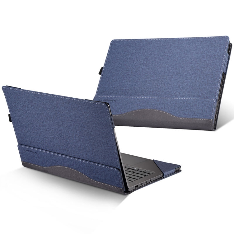 

13.9 inch PU Leather Laptop Protective Cover For Lenovo Yoga 7 Pro / Yoga 930(Blue)