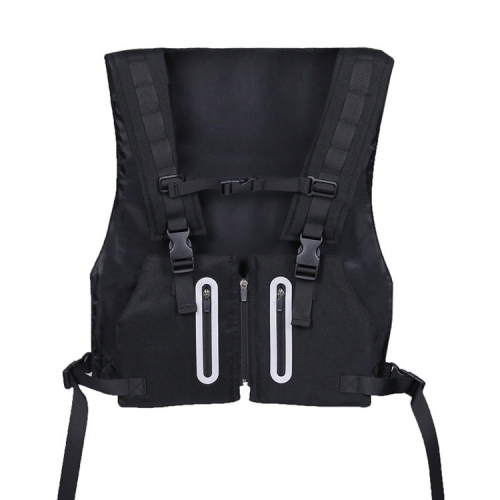 

Outdoor Luminous Cycling Sports Vest Bag, Size: Free Size(Black)