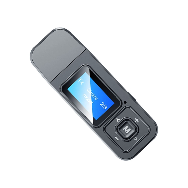

T12 Bluetooth 5.0 Receiver Transmitter With LCD Display Screen