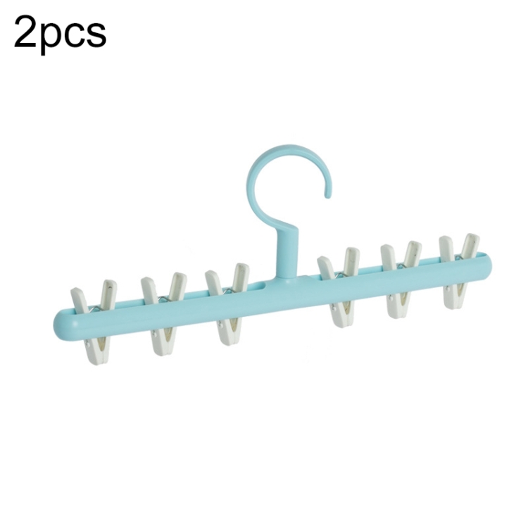 

2 PCS LSAI07 360-Degree Rotation Anti-Entanglement Drying Rack(Blue White)