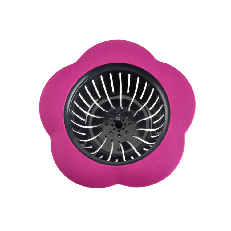 

5 PCS Kitchen Tool Flower Sink Filter(Red)