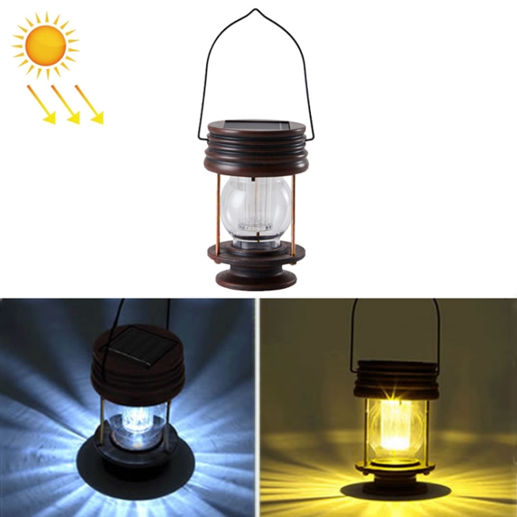 

HSR002 Outdoor Retro Solar Lantern Camping Light, Spec: Portable-Warm Light