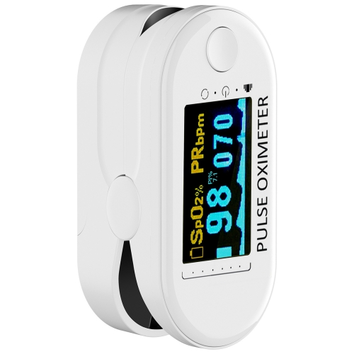 

M390 OLED Colorful Screen Finger Clip-Based Blood Oxygen Monitor(White)