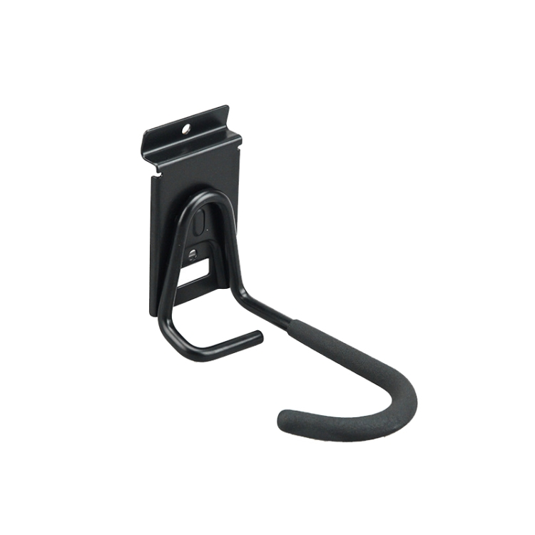 

2 PCS Bicycle Hook Metal Wall Garage Bicycle Rack 820 Groove Board(Black)