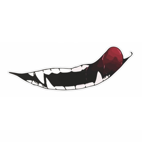 

5 PCS J06 Motorcycle Helmet Sticker Large Tongue