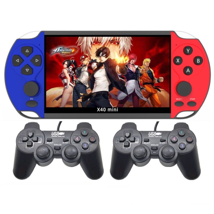 

X40 mini 6.5 inch Retro Handheld Game Console with 16GB Memory, Spec: Wired Gamepads
