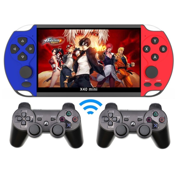 

X40 mini 6.5 inch Retro Handheld Game Console with 16GB Memory, Spec: Wireless Gamepads
