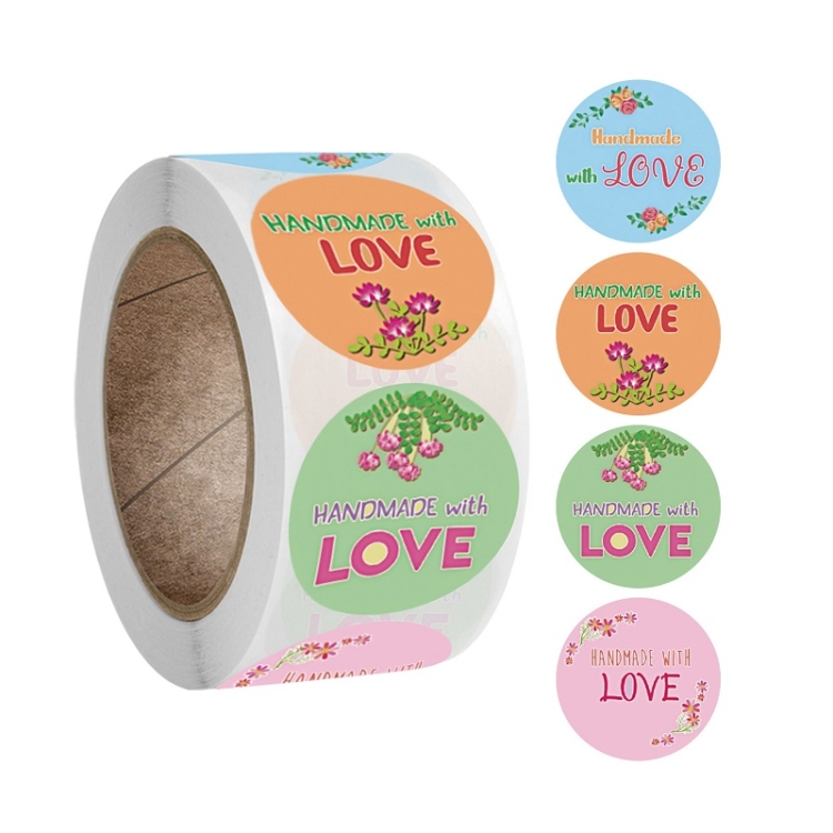 

10 PCS Round Kraft Paper Thank You Sticker Party Gift Tag(A-160)