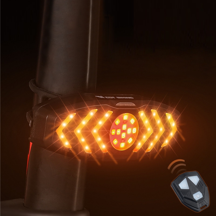 

WEST BIKING Bicycle Remote Control Tail Light With Horn Tone(Black)