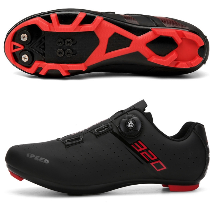 

L88 Bicycle Road Riding Power-Assisted Hard-Soled Shoes, Size: 46(Mountain-Black)